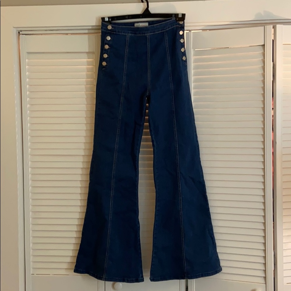 Never been worn denim flare jeans